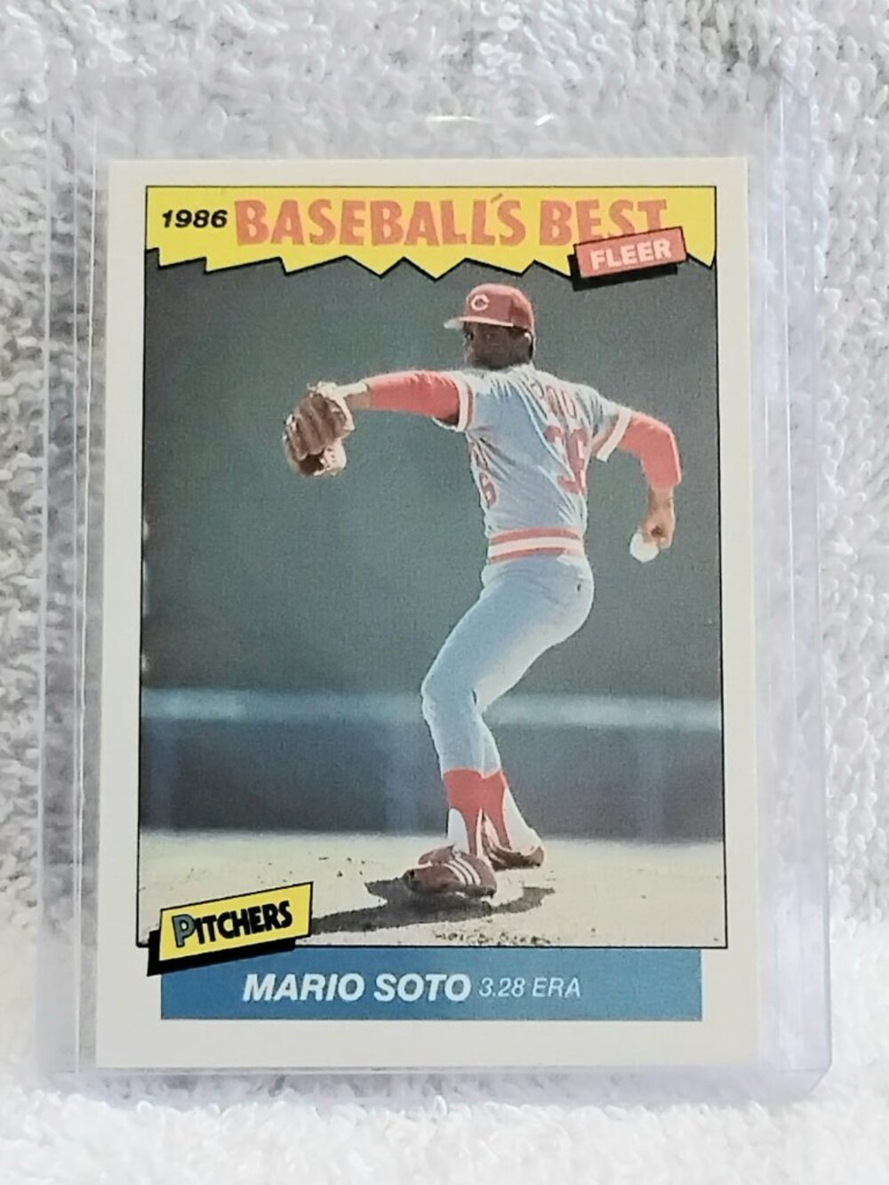 5/$20 Mint 1986 Fleer Mario Soto Baseball's Best Pitchers MLB Card 36!!